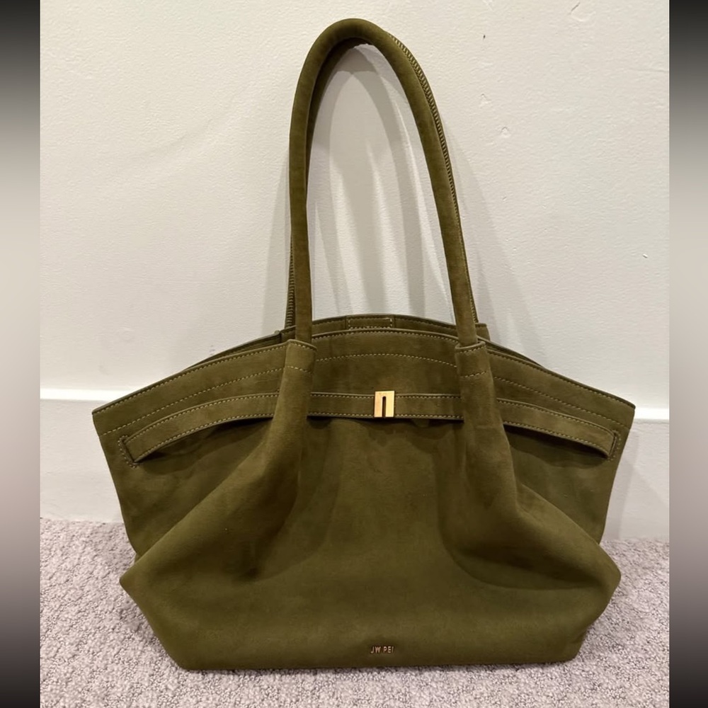 JW PEI Olive Green Tote Bag